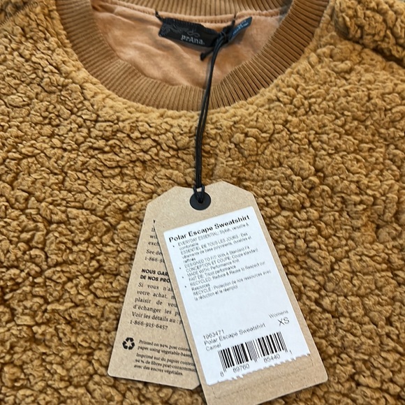 Prana New Polar Escape Sweatshirt XS - Picture 3 of 7